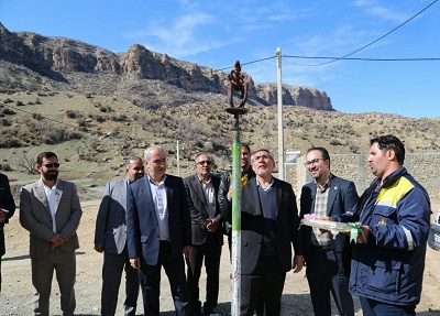 مشعل گاز در ۱۰ روستای زردلان سردسیر هلیلان روشن شد
