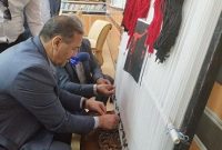 استاندار ایلام بر فرش منقش به نام عشق و ایثار؛ یا حسین (ع) گره زد