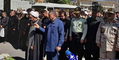 پیکر مطهر شهید مرزبانی، همزمان با تاسوعای حسینی در ایلام تشییع شد