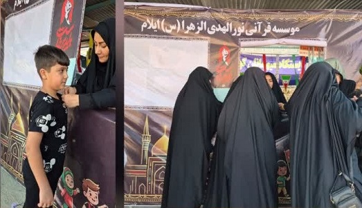 مواکب قرارگاه های فرهنگی و قرآنی مؤسسات قرآنی ایلام در مسیر اربعین حسینی برپا شده است