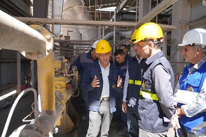 گزارشی از بازدید میدانی مدیر عامل شرکت گاز استان ایلام از ایستگاه CGS و TBS کارخانه سیمان ایلام