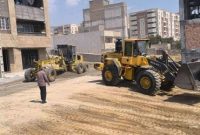 گشایش معابر جدید در محله نسار واقع در بلوار شهید بهشتی